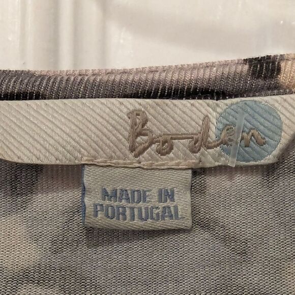 Boden Jersey Twist knot gray long sleeve midi stretch Dress Womens size 10R - Picture 6 of 8